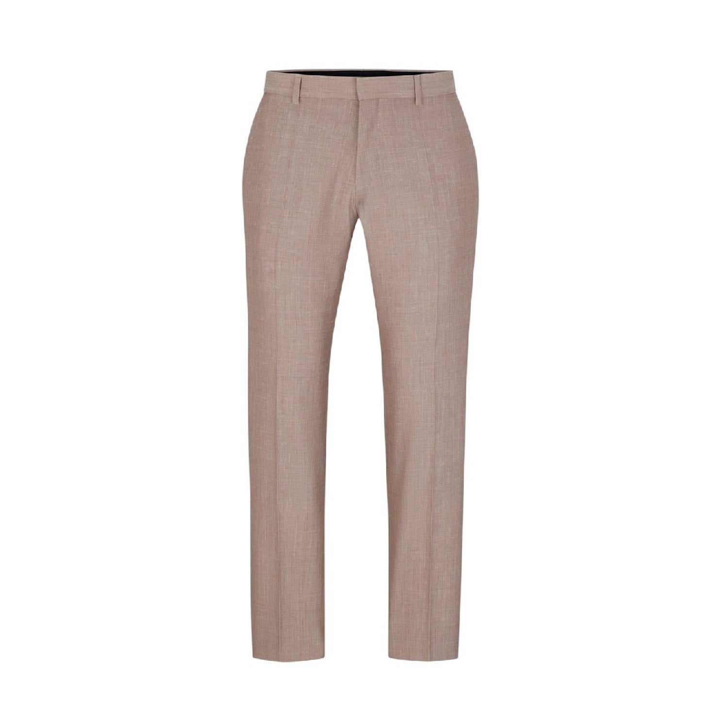 Pink - Front - Boss Mens Genius Patterned Trousers