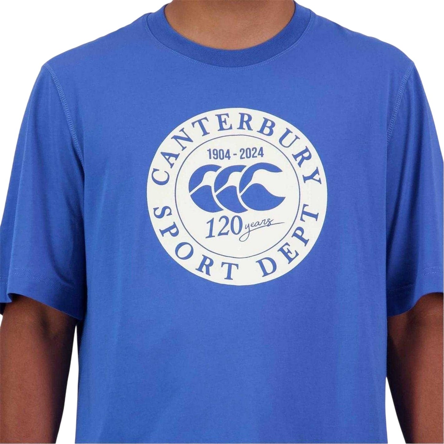Sapphire - Side - Canterbury Unisex Adult Circle Logo T-Shirt
