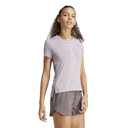 Preloved Fig - Side - Adidas Womens-Ladies Terrex Agravic Trail Regular T-Shirt