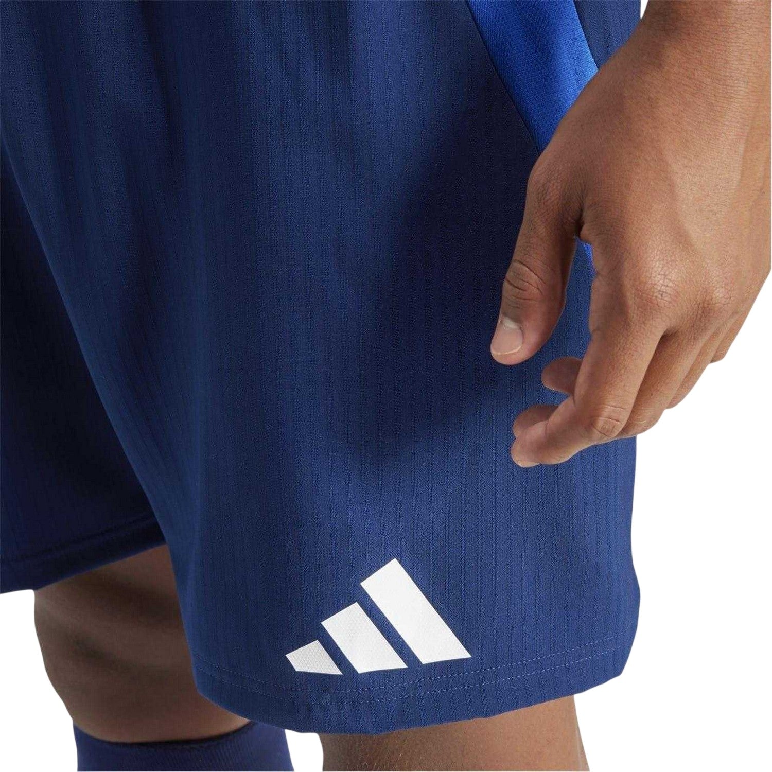 Navy Blue - Side - Adidas Mens Tiro 24 Football Shorts