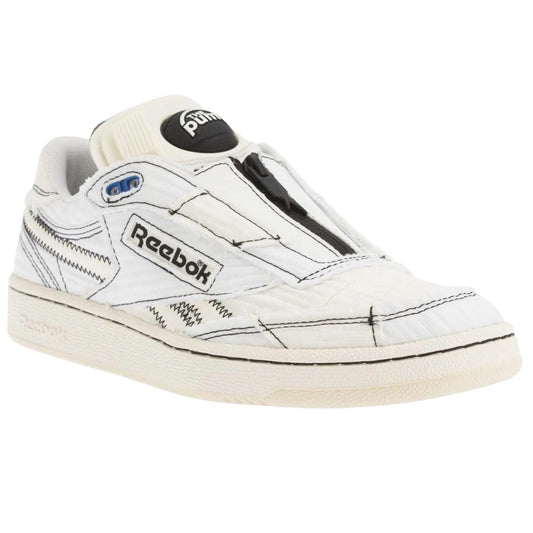 White - Front - Reebok Mens Club C 85 Pumps