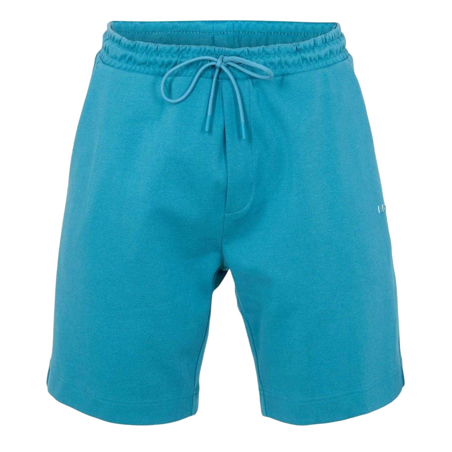 Medium Blue - Front - Boss Mens Headlo Relaxed Fit Sweat Shorts