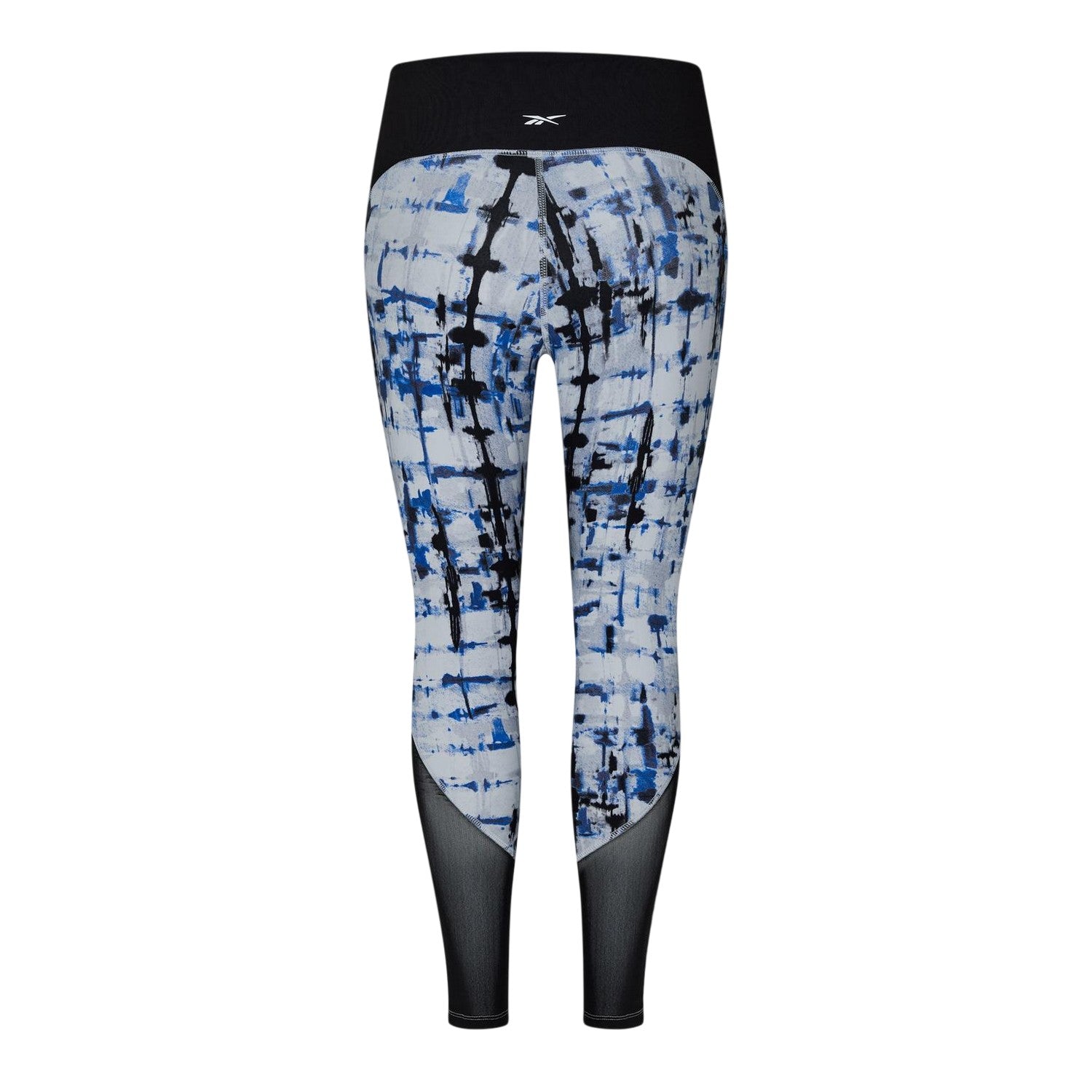 Pure Grey - Back - Reebok Womens-Ladies Tie Dye Leggings