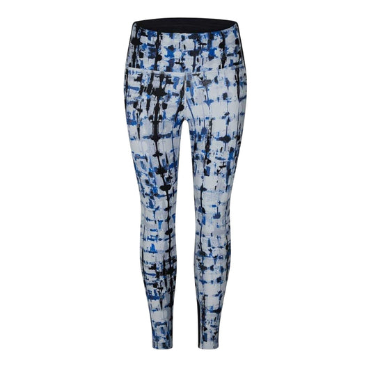 Pure Grey - Front - Reebok Womens-Ladies Tie Dye Leggings