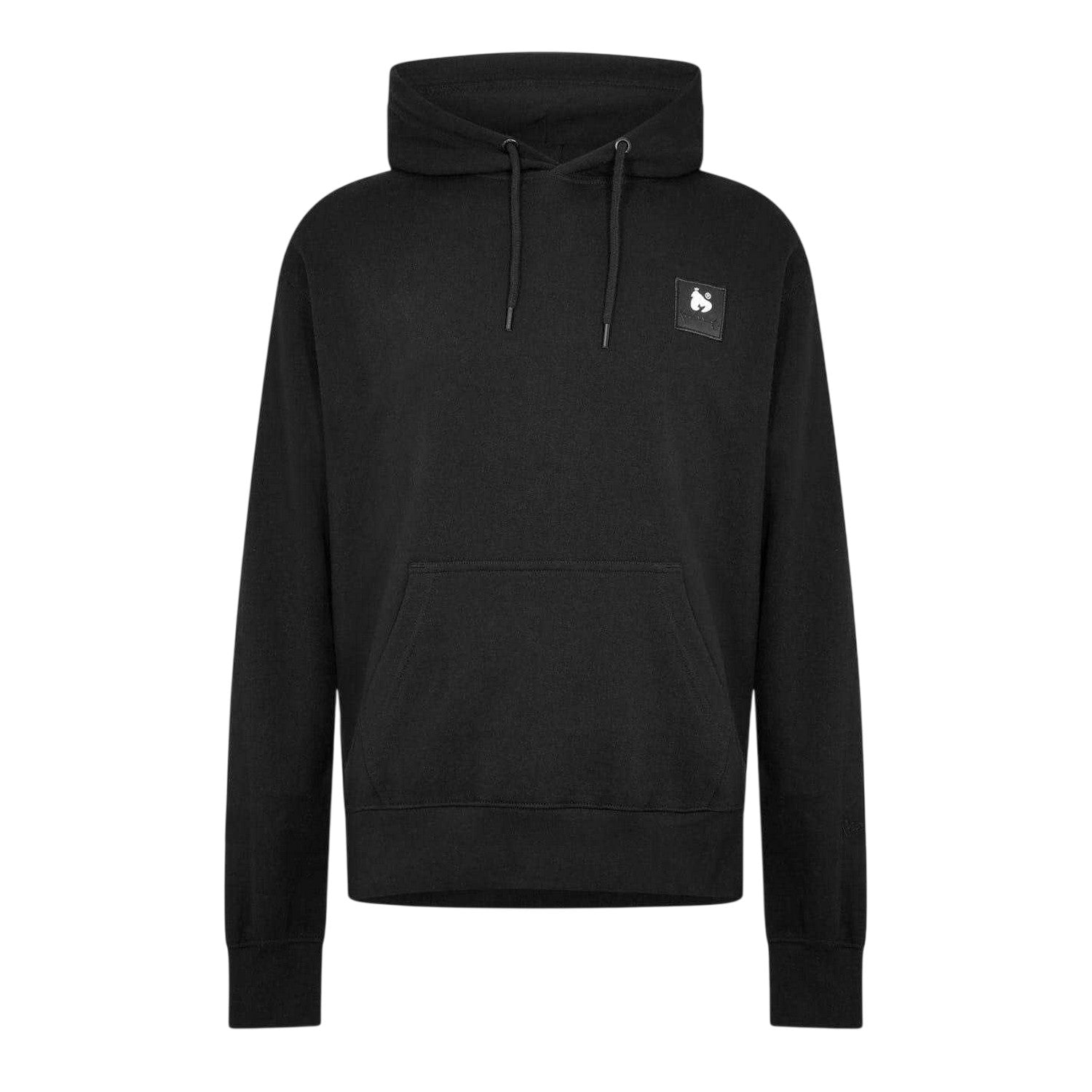 Black - Front - Money Mens Hooded Long-Sleeved Hoodie