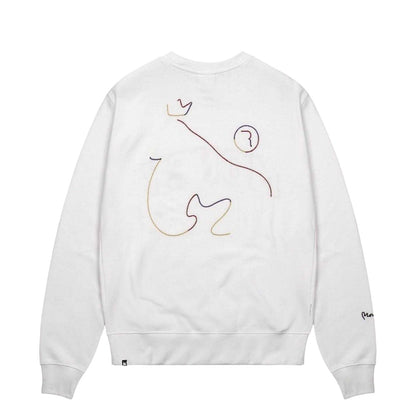 White - Back - Money Mens Block Knitted Sweatshirt