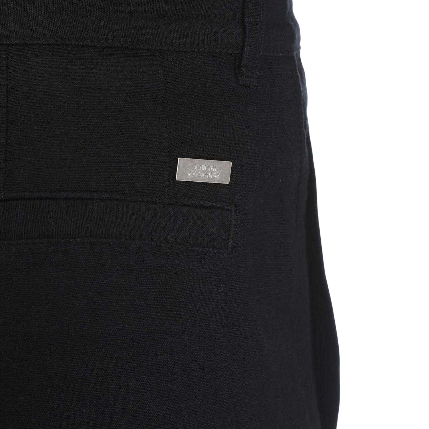 Navy - Side - Armani Exchange Mens Regular Shorts