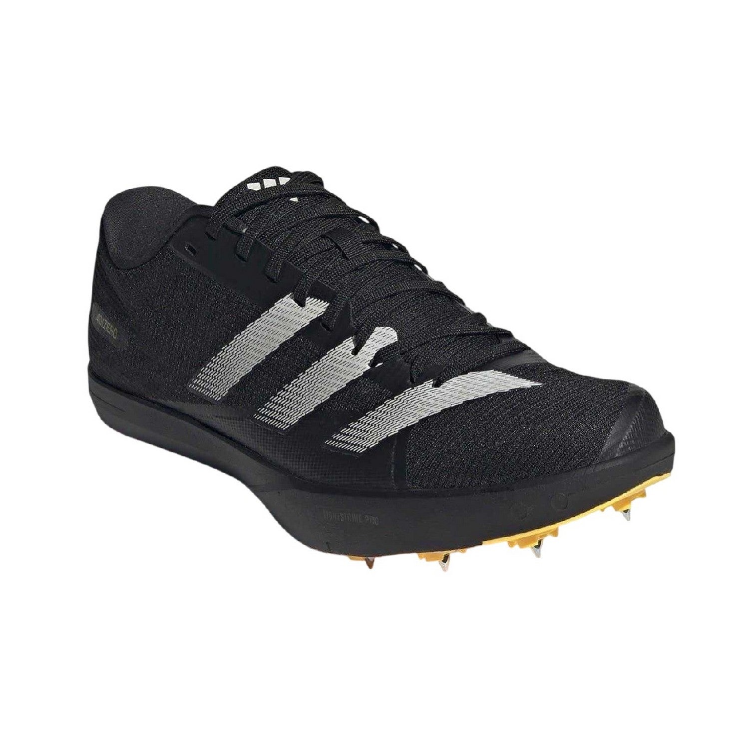 Black-Metallic - Front - Adidas Mens Adizero Trainers