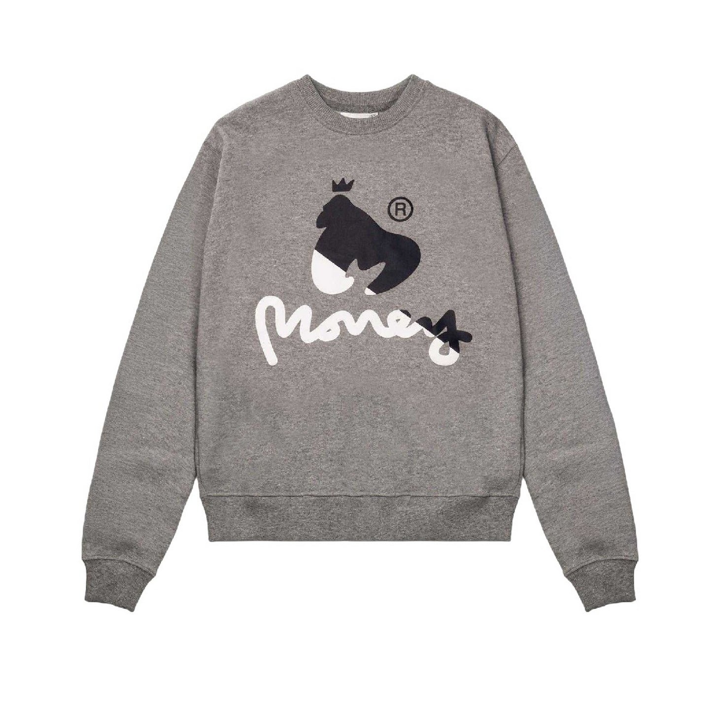 Grey - Front - Money Childrens-Kids Chenille Crew Neck Sweatshirt