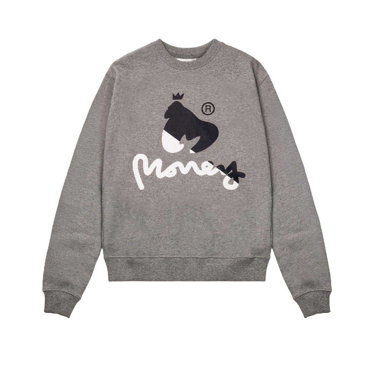 Grey - Front - Money Childrens-Kids Chenille Crew Neck Sweatshirt