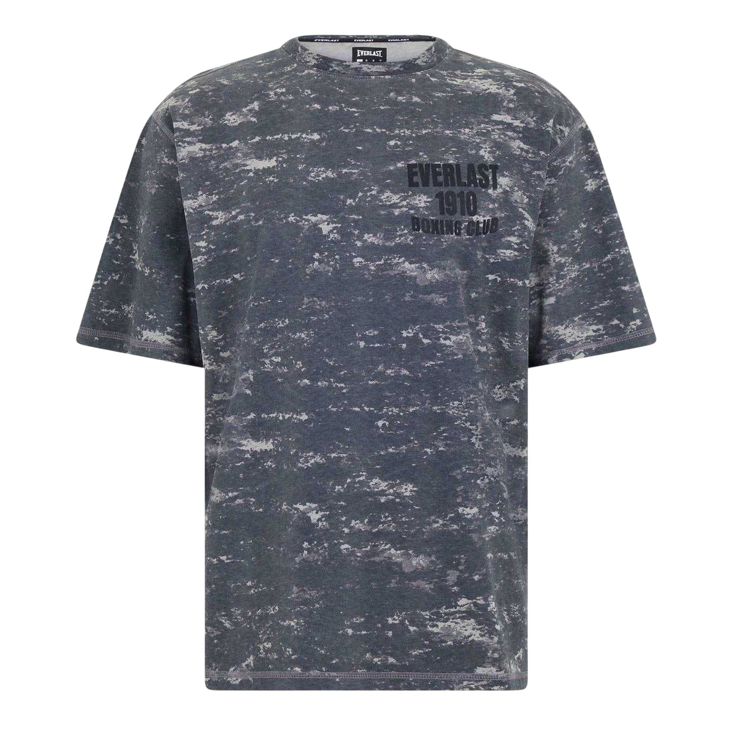 Grey - Front - Everlast Mens Boxing Club Camo Cotton Oversized T-Shirt