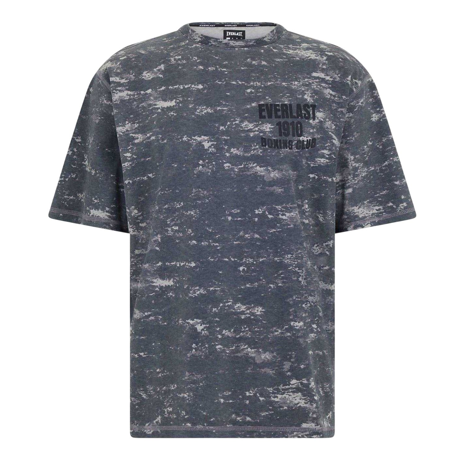 Grey - Front - Everlast Mens Boxing Club Camo Cotton Oversized T-Shirt