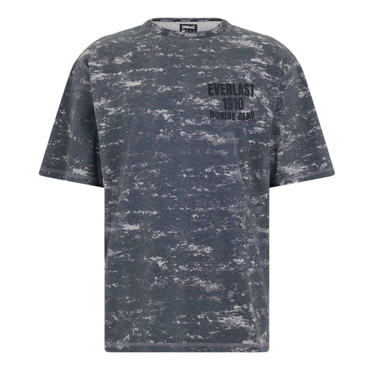 Grey - Front - Everlast Mens Boxing Club Camo Cotton Oversized T-Shirt