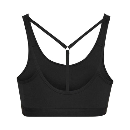 Black - Back - Adidas Womens-Ladies Coreessentials Medium Support Sports Bra