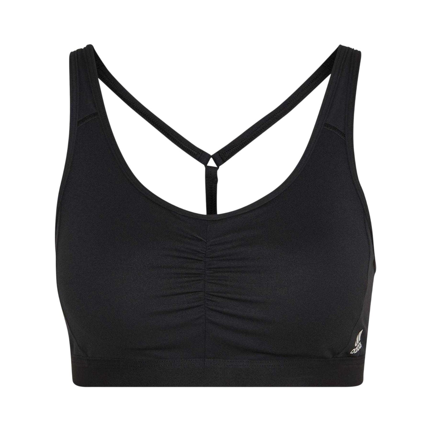 Black - Front - Adidas Womens-Ladies Coreessentials Medium Support Sports Bra