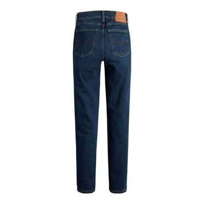 Blue - Back - Levis Womens-Ladies High Rise Straight Jeans