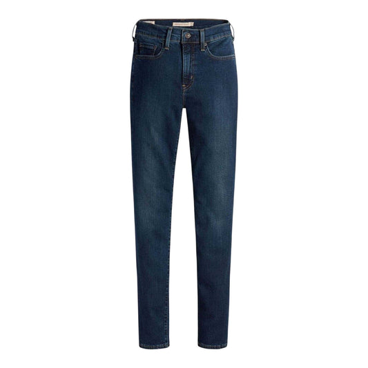 Blue - Front - Levis Womens-Ladies High Rise Straight Jeans
