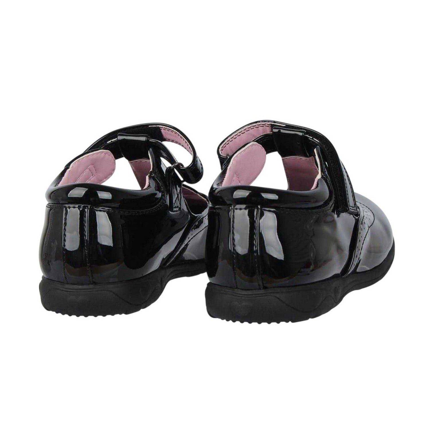 Black Patent - Back - Miso Girls Tilly School Shoes