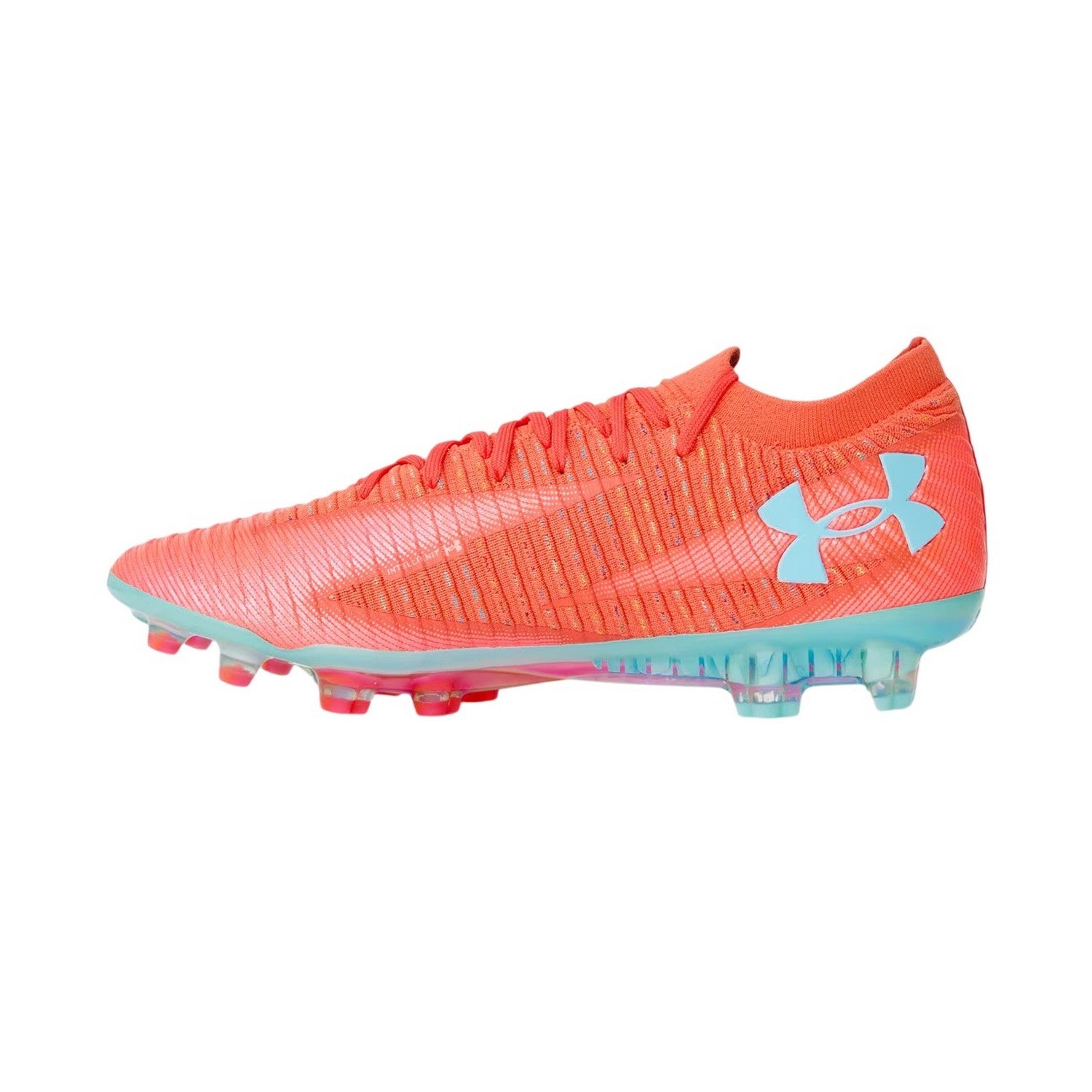 Orange - Side - Under Armour Mens Shoody Elite 3 Firm Ground Football Boots