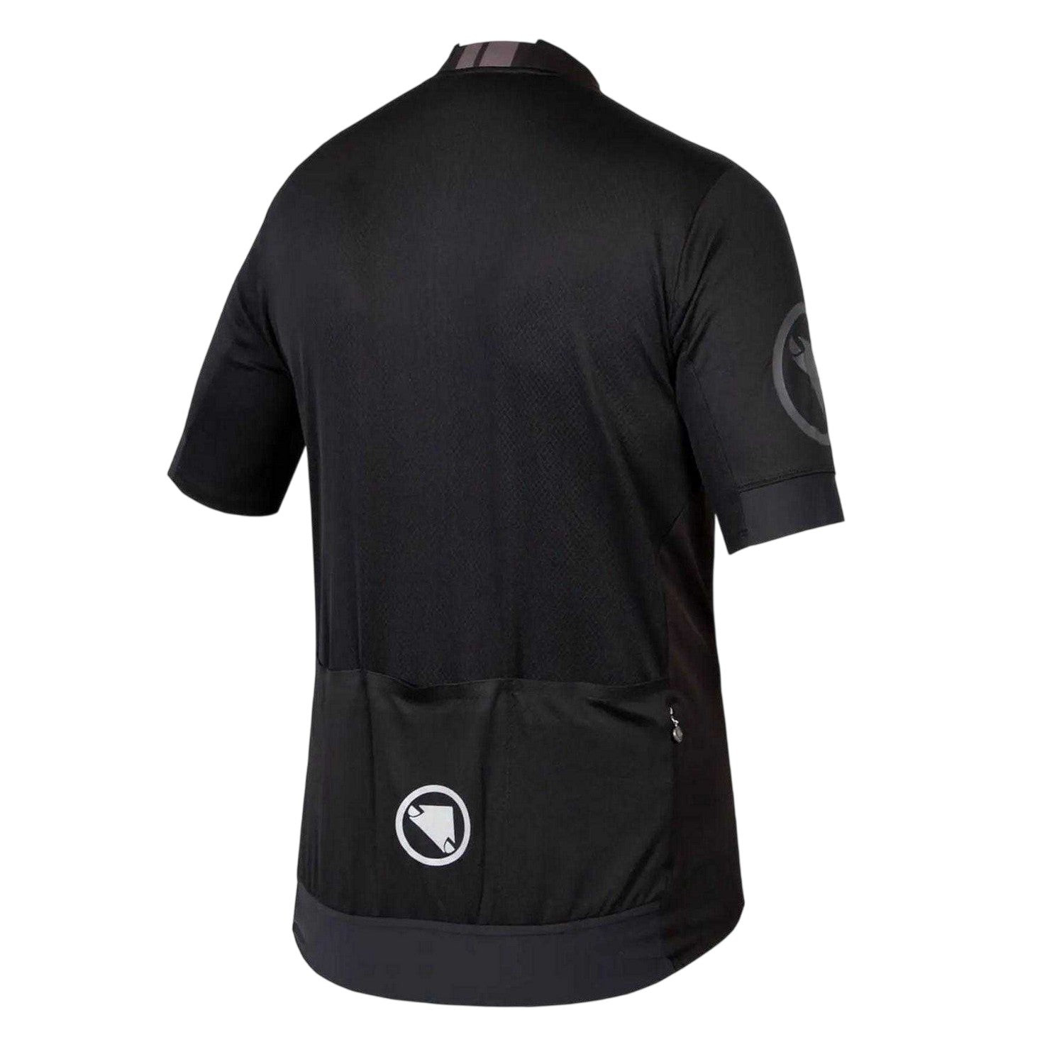 Black - Back - Endura Mens FS20 Pro Block Stripe Cycling Jersey