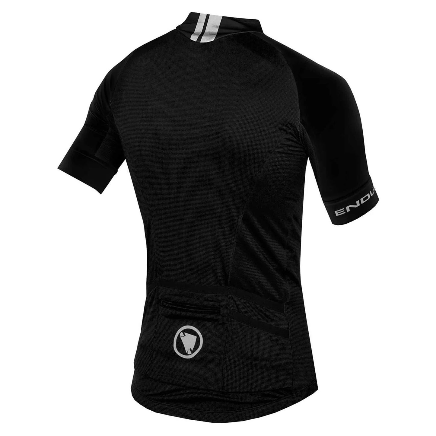 Black-White - Back - Endura Mens FS20 Pro Block Stripe Cycling Jersey