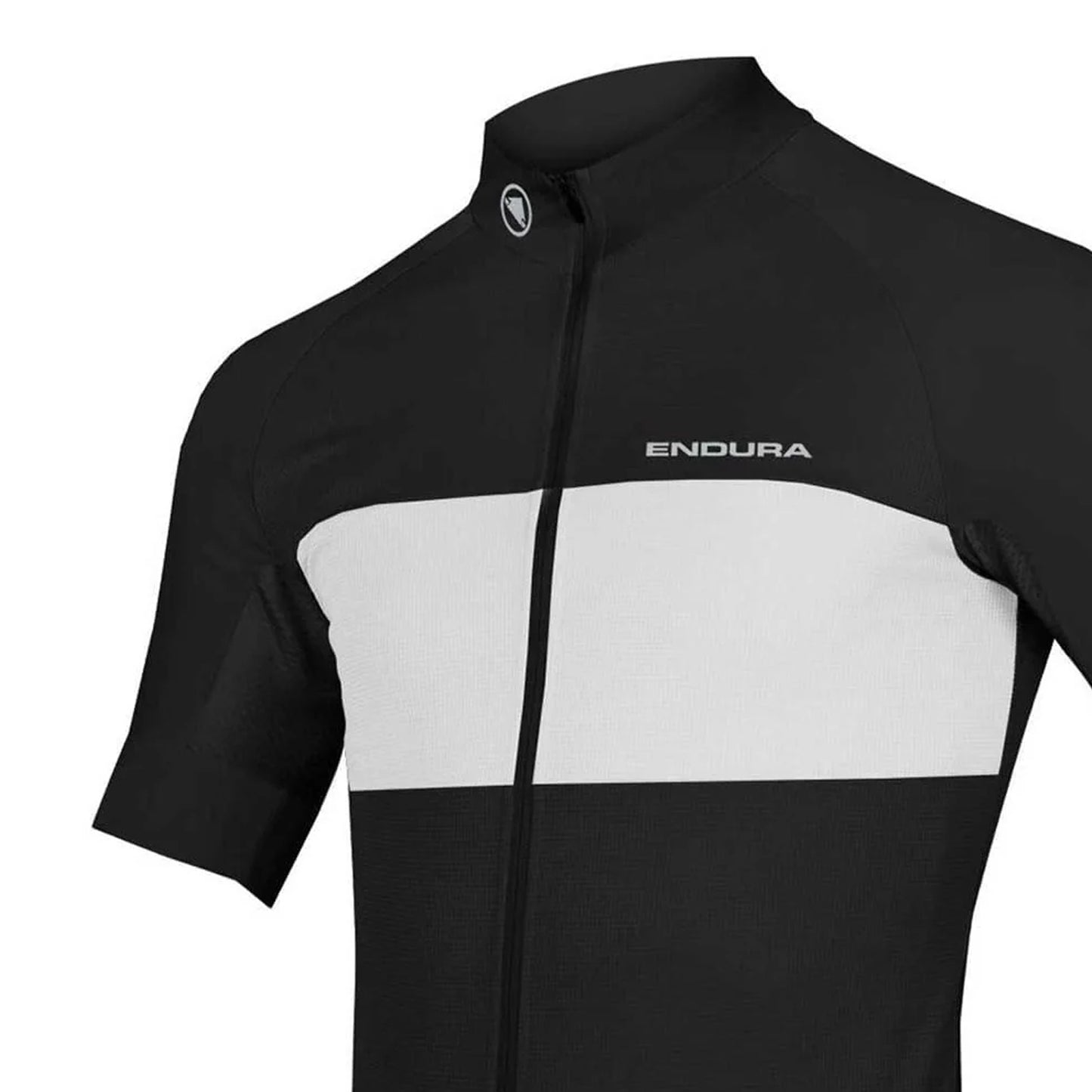 Black - Side - Endura Mens FS20 Pro Block Stripe Cycling Jersey