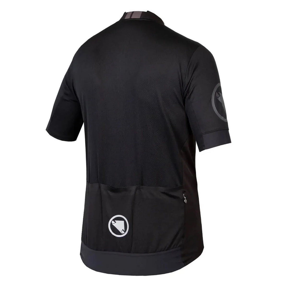 Black - Back - Endura Mens FS20 Pro Block Stripe Cycling Jersey