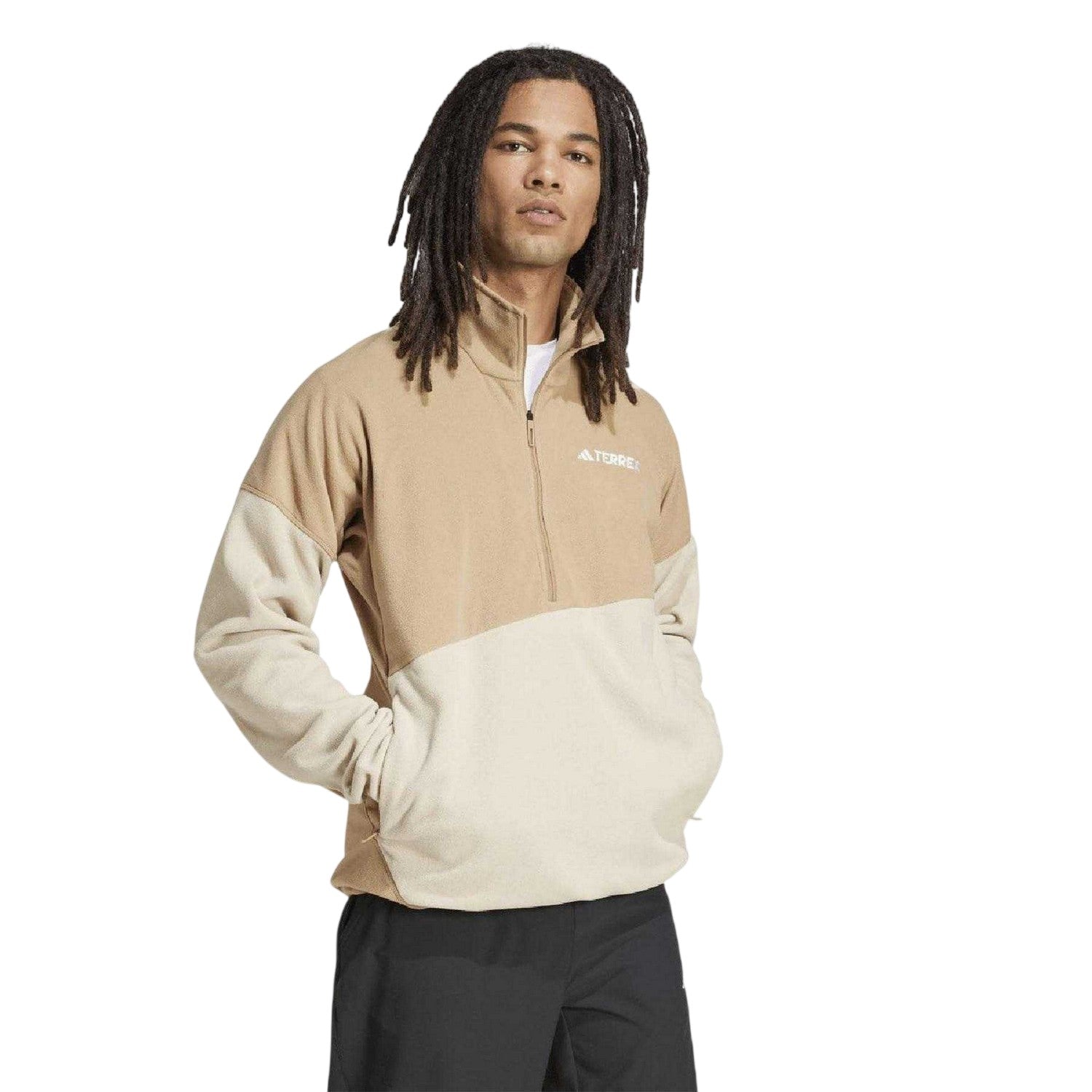 Brown - Side - Adidas Mens Terrex Anorak
