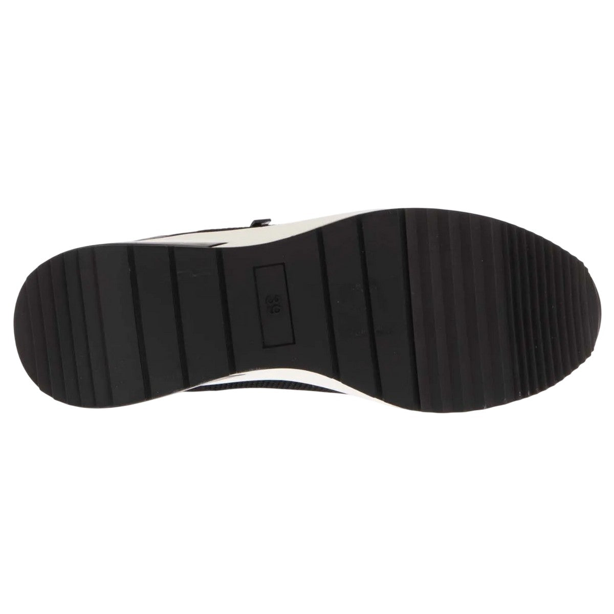 Black - Side - Dune London Womens-Ladies Ellens Wedge Trainers