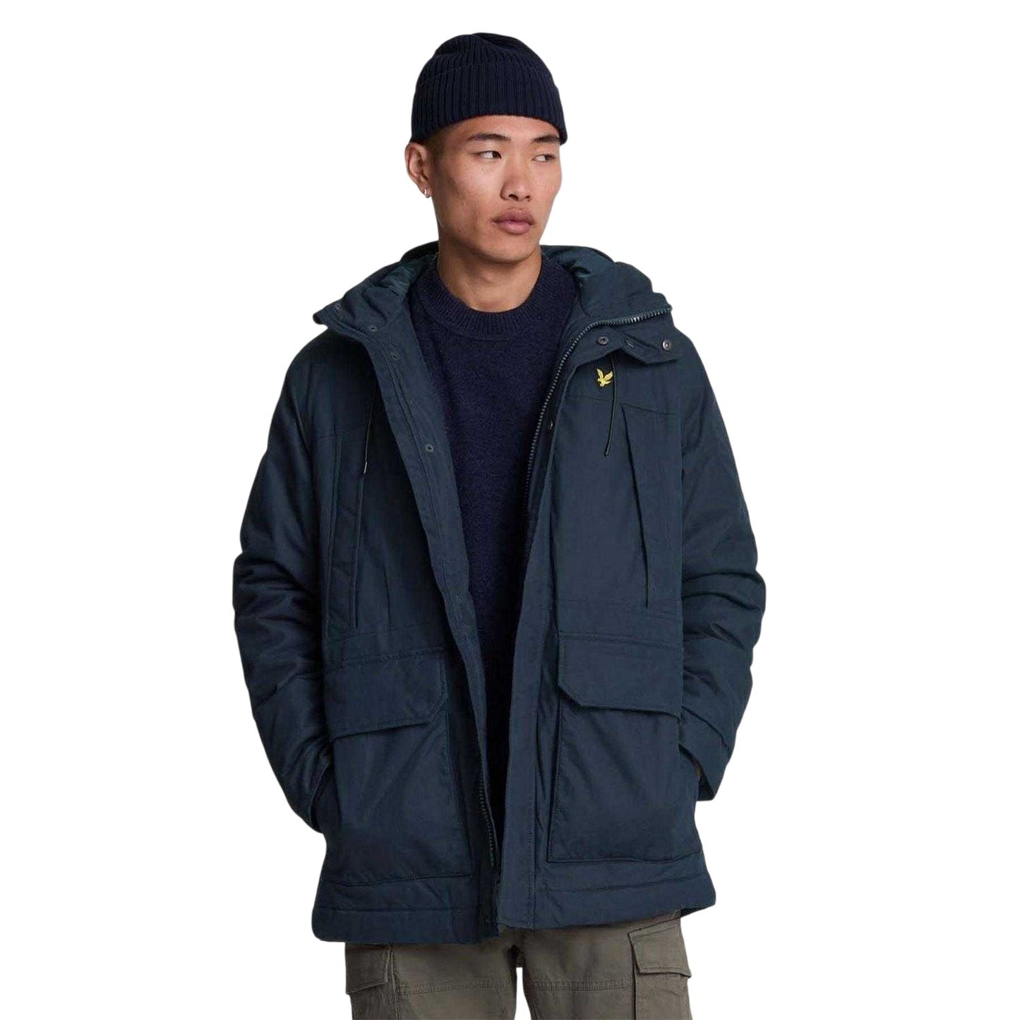 Blue - Side - Lyle & Scott Mens 2.0 Parka
