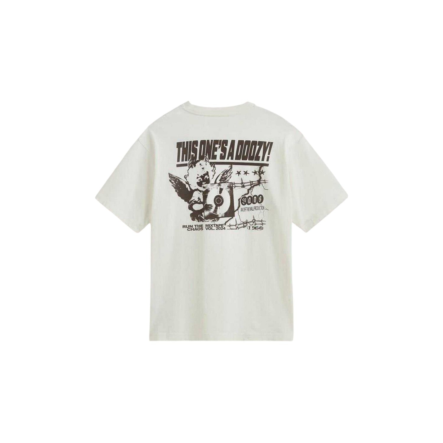Marshmallow - Back - Vans Mens Earthbound Graphic Loose Fit T-Shirt