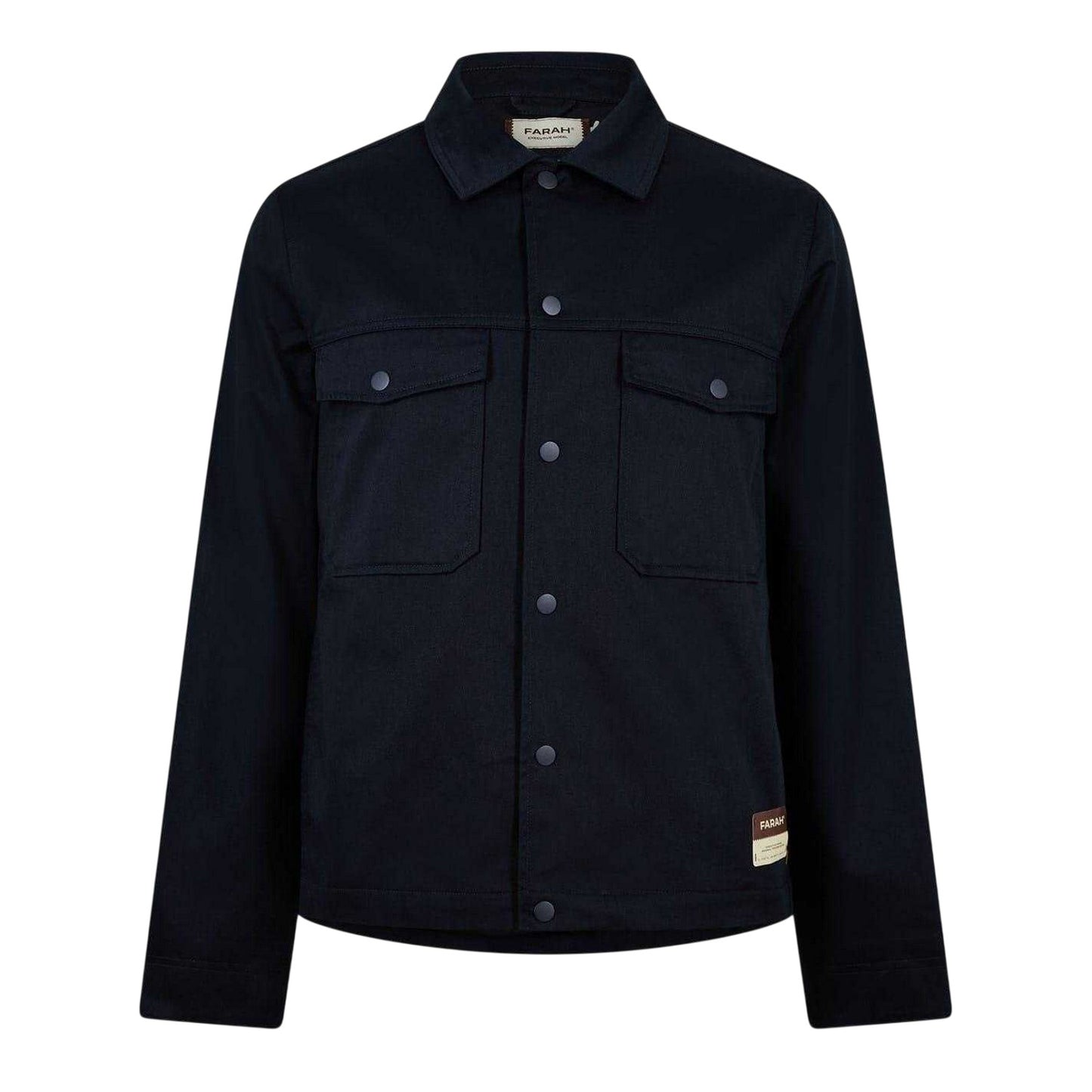 Navy - Front - Farah Mens Dillinger Bomber Jacket
