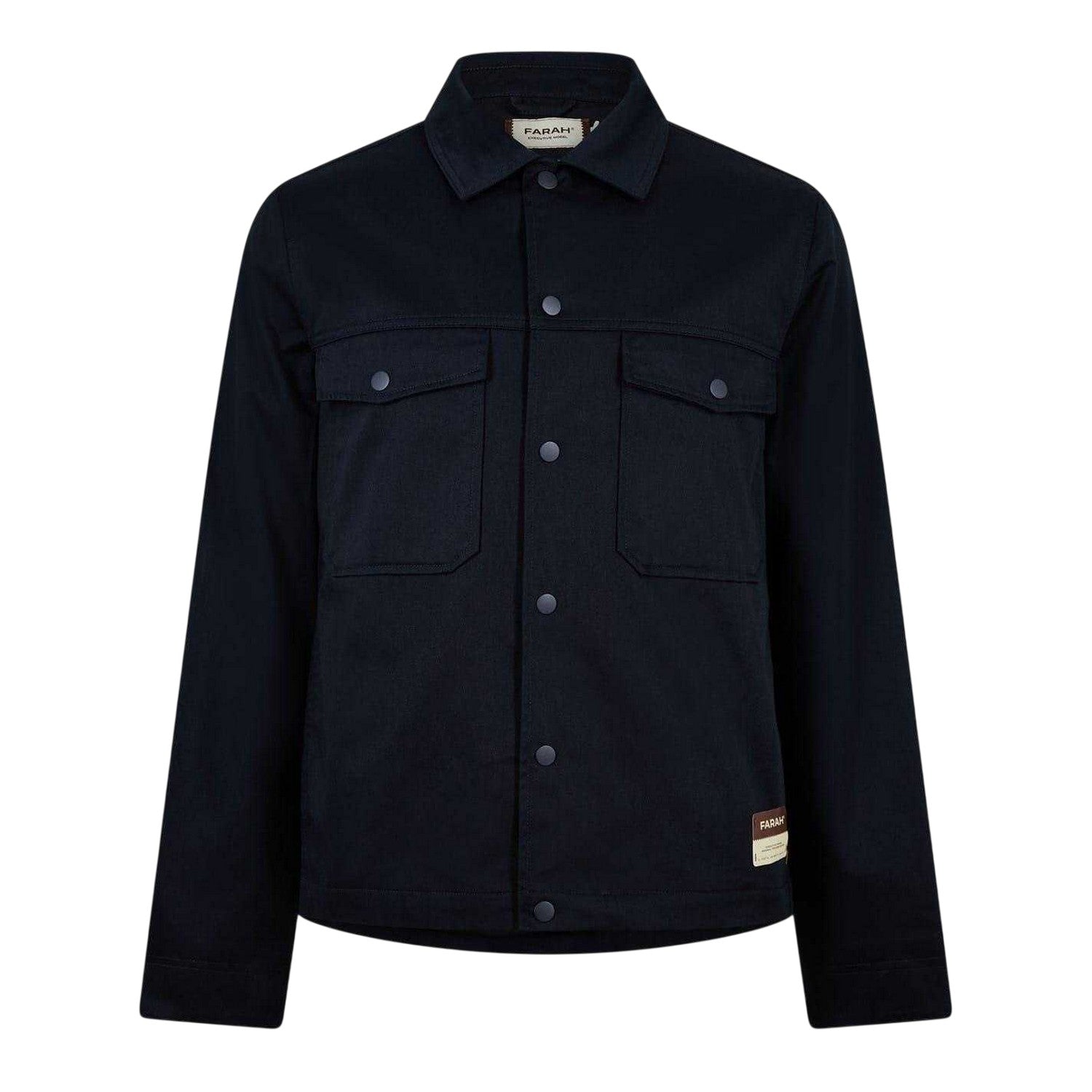 Navy - Front - Farah Mens Dillinger Bomber Jacket