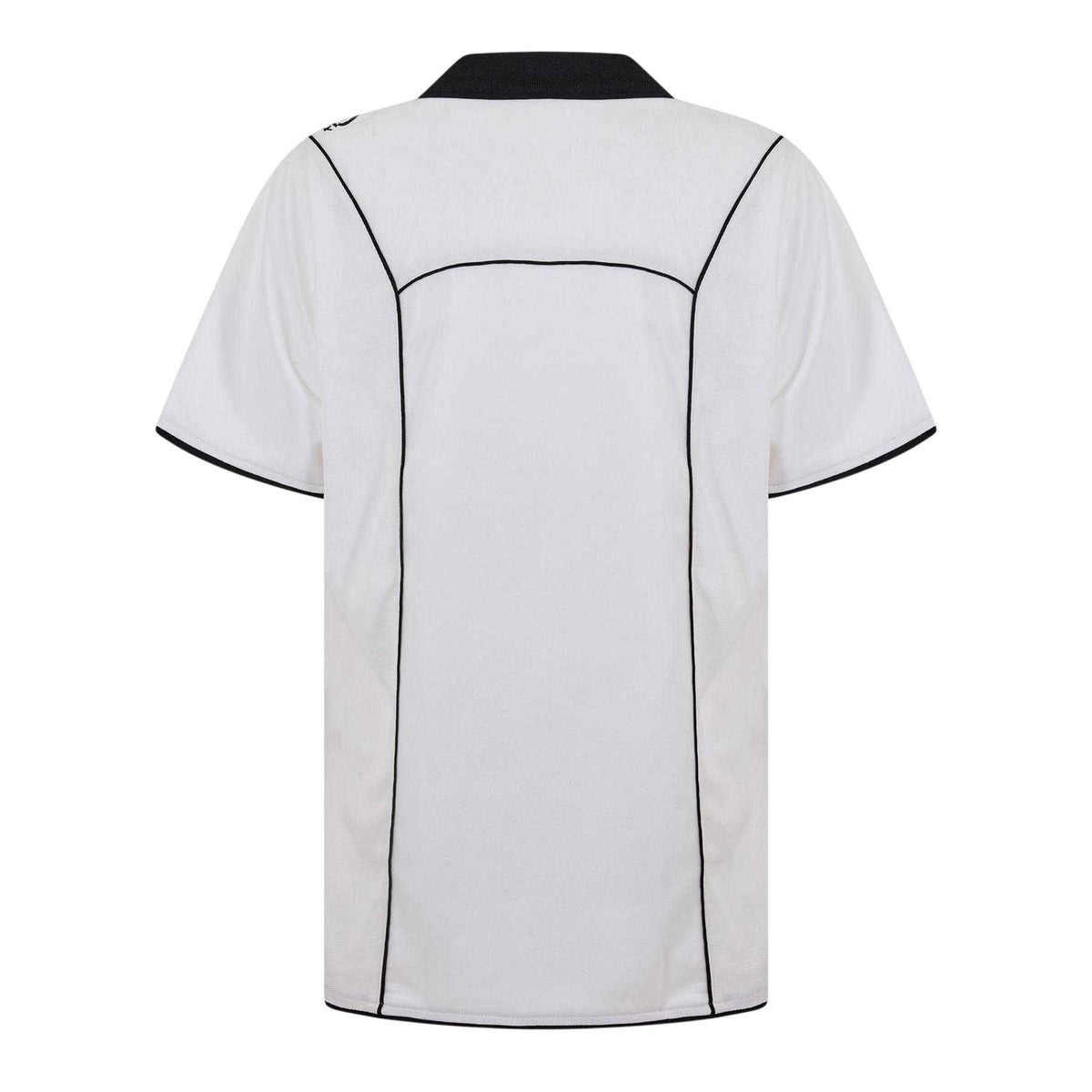 White - Back - Puma Mens Plain Contrast Piping Athletic Rugby Shirt