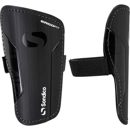 Black-White - Back - Sondico Unisex Adult Flair Shin Guards
