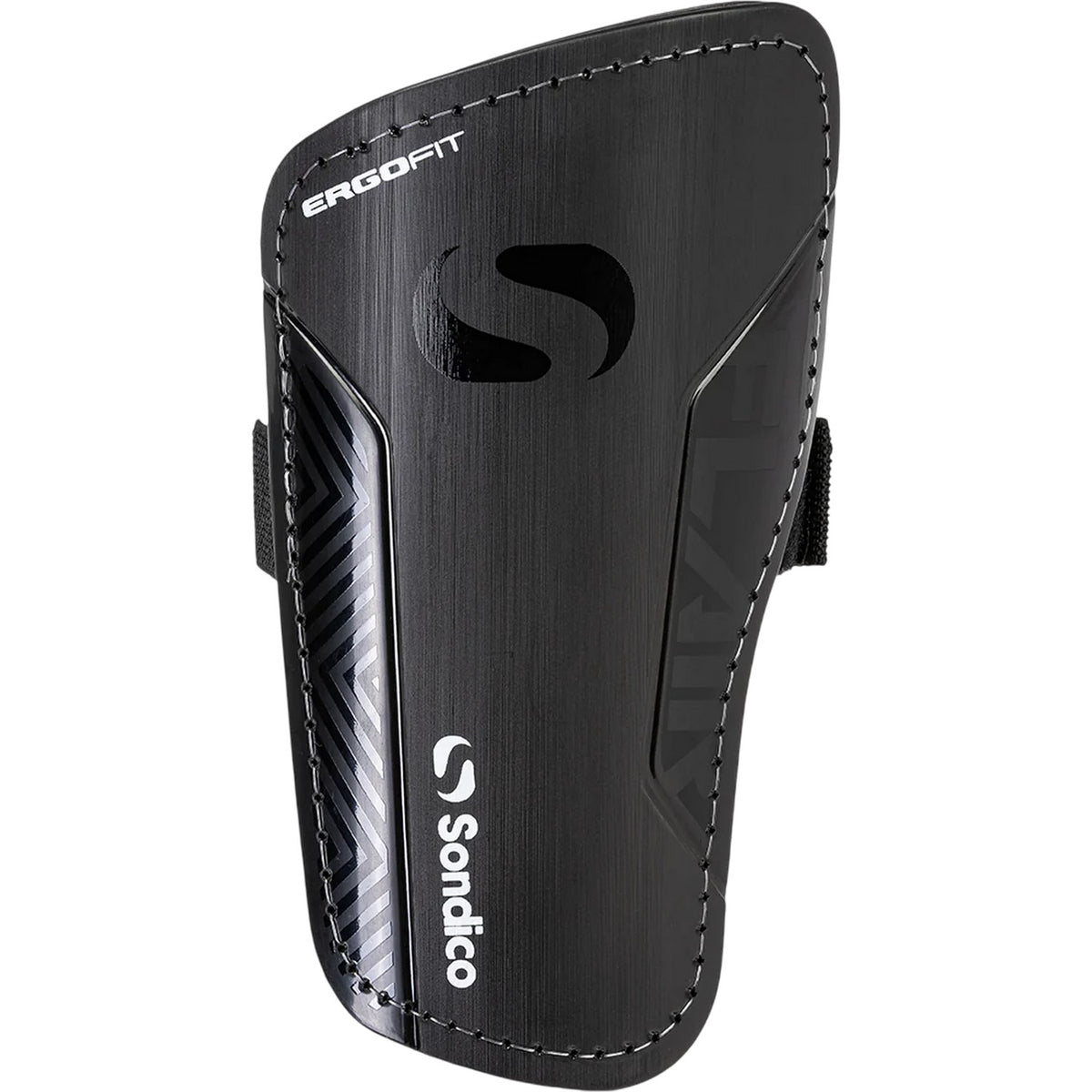 Black-White - Front - Sondico Unisex Adult Flair Shin Guards