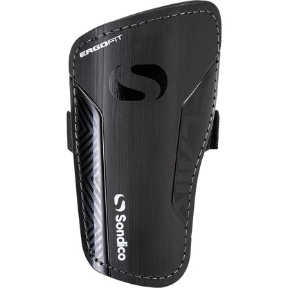 Black-White - Front - Sondico Unisex Adult Flair Shin Guards