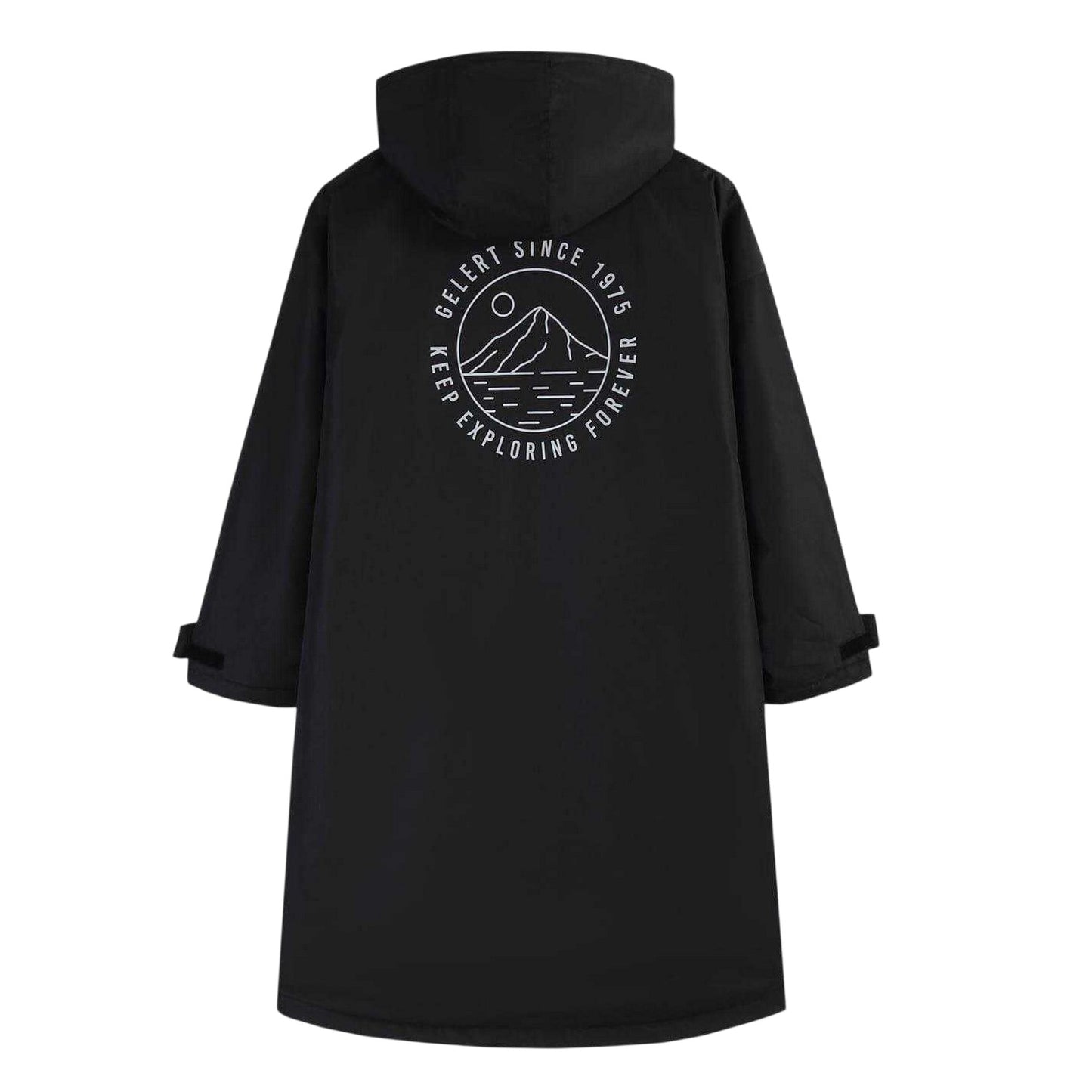 Black - Back - Gelert Childrens-Kids Changing Robe
