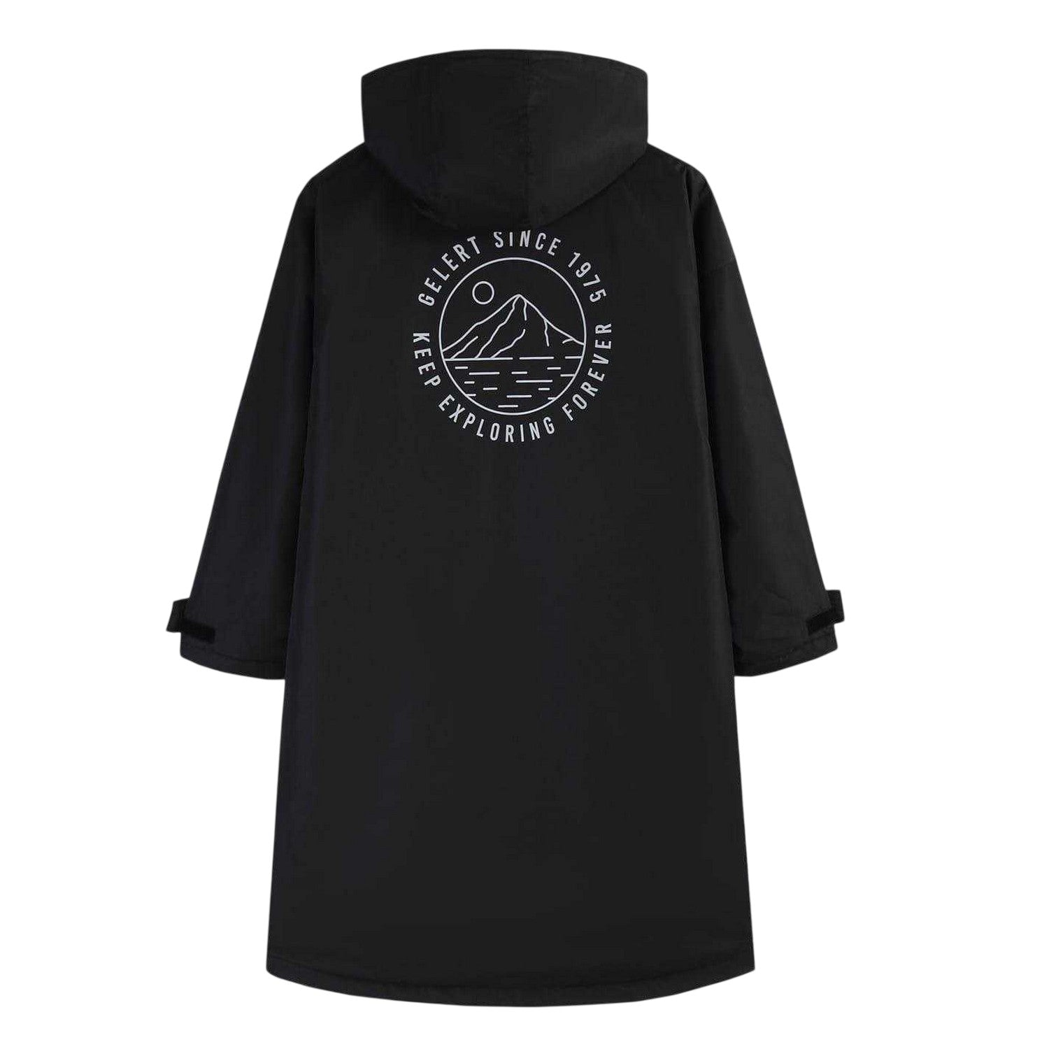 Black - Back - Gelert Childrens-Kids Changing Robe