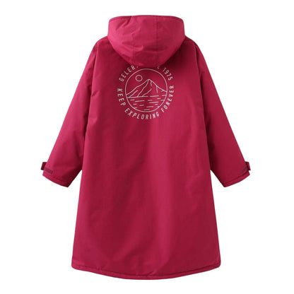 Pink - Back - Gelert Childrens-Kids Changing Robe