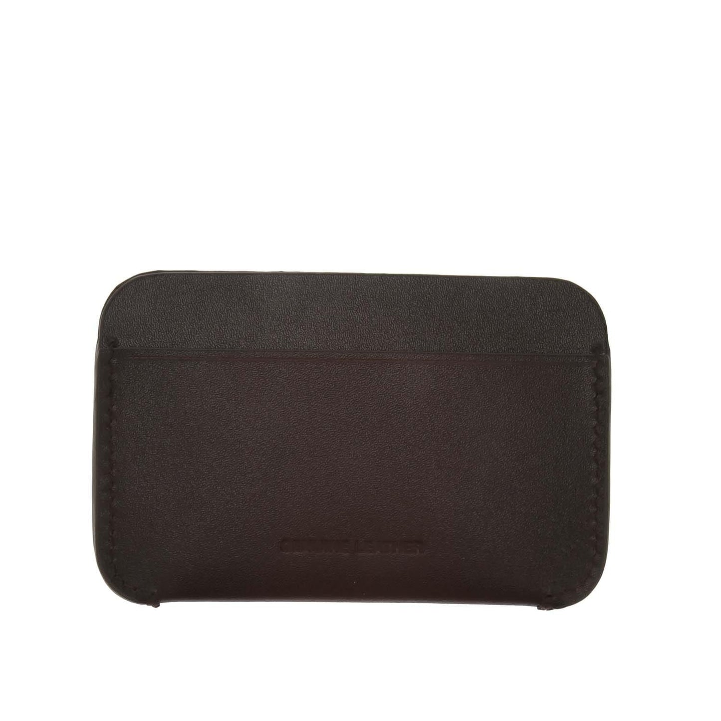 Oxblood - Back - Fred Perry Burnished Leather Card Holder