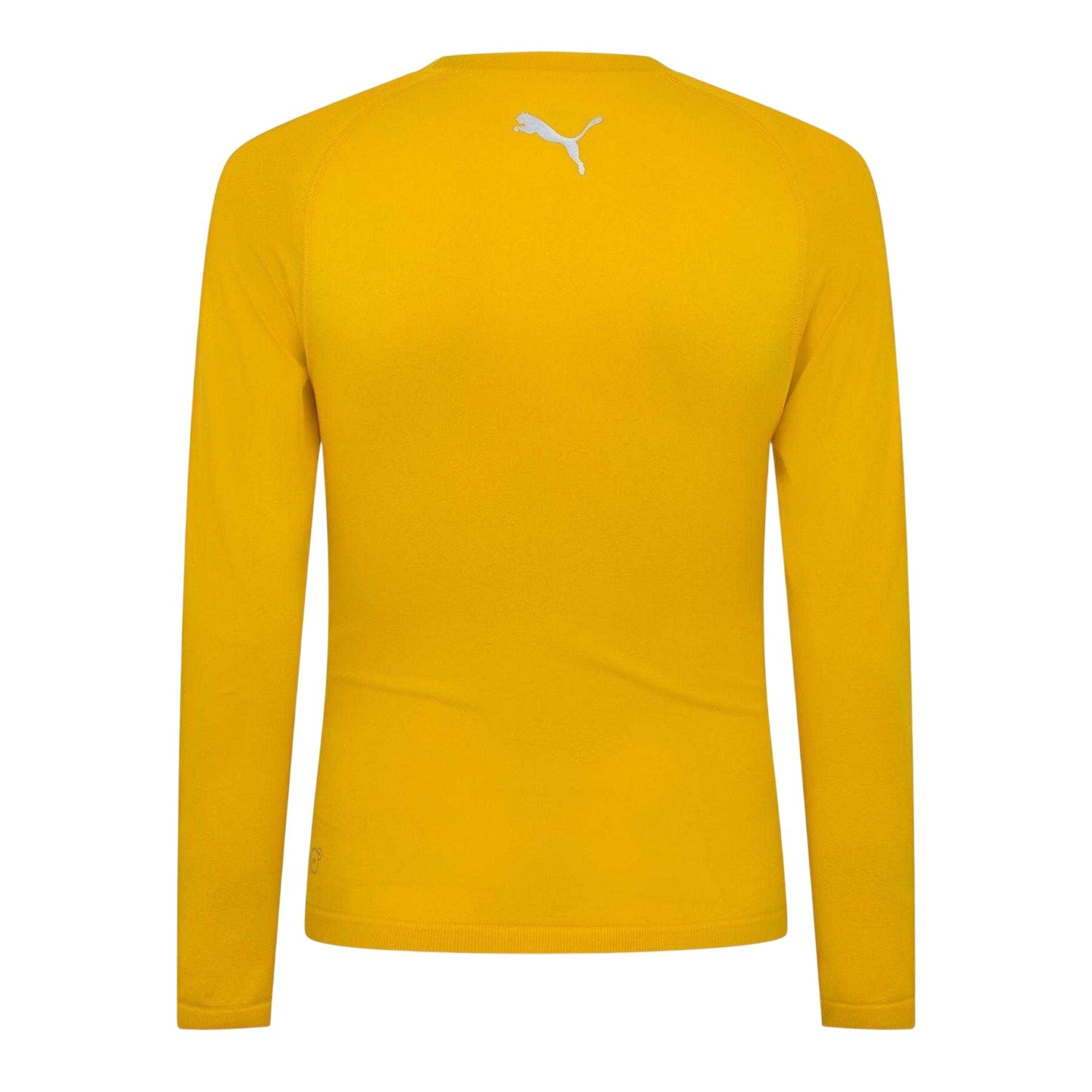 Yellow - Back - Puma Mens Performance Plain Vent Athletic Shirt