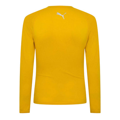 Yellow - Back - Puma Mens Performance Plain Vent Athletic Shirt