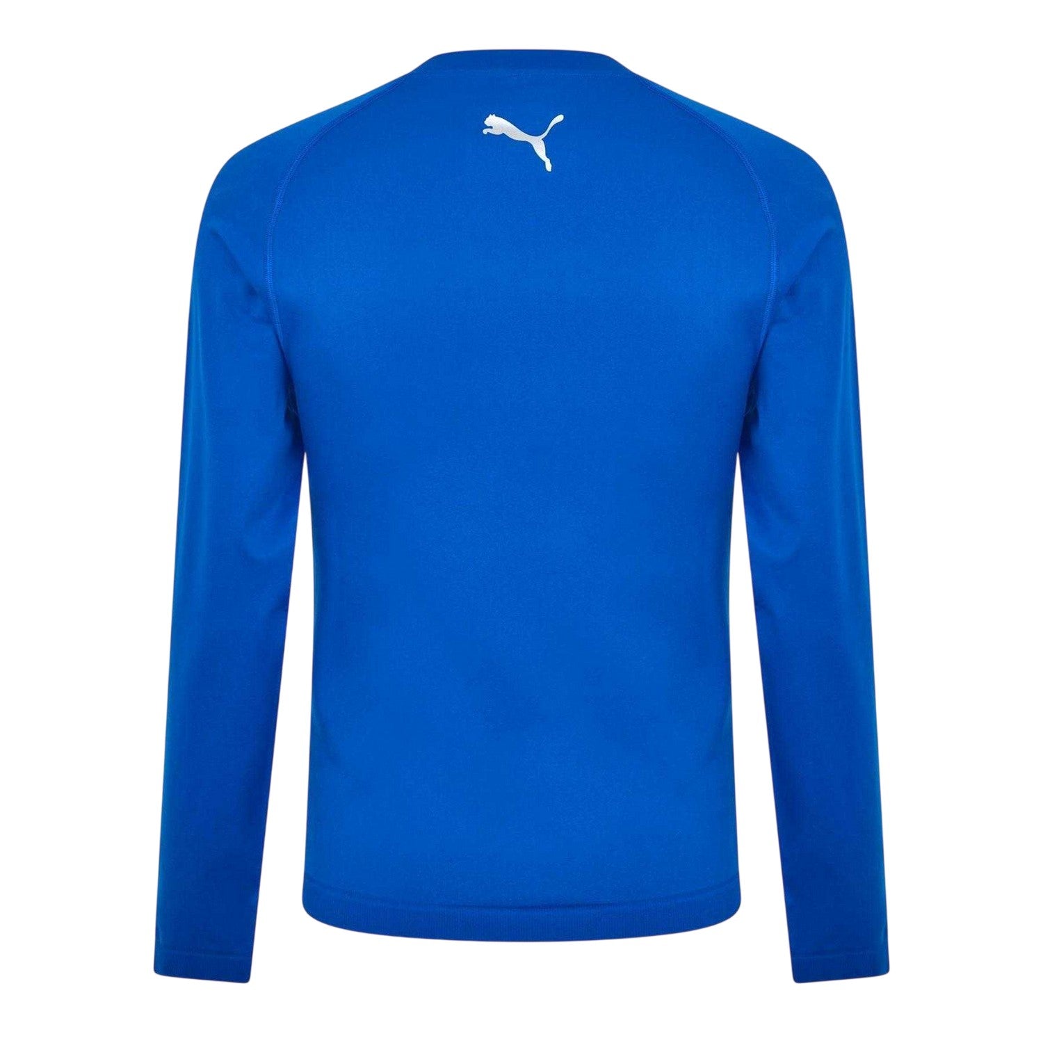 Blue - Back - Puma Mens Performance Plain Vent Athletic Shirt