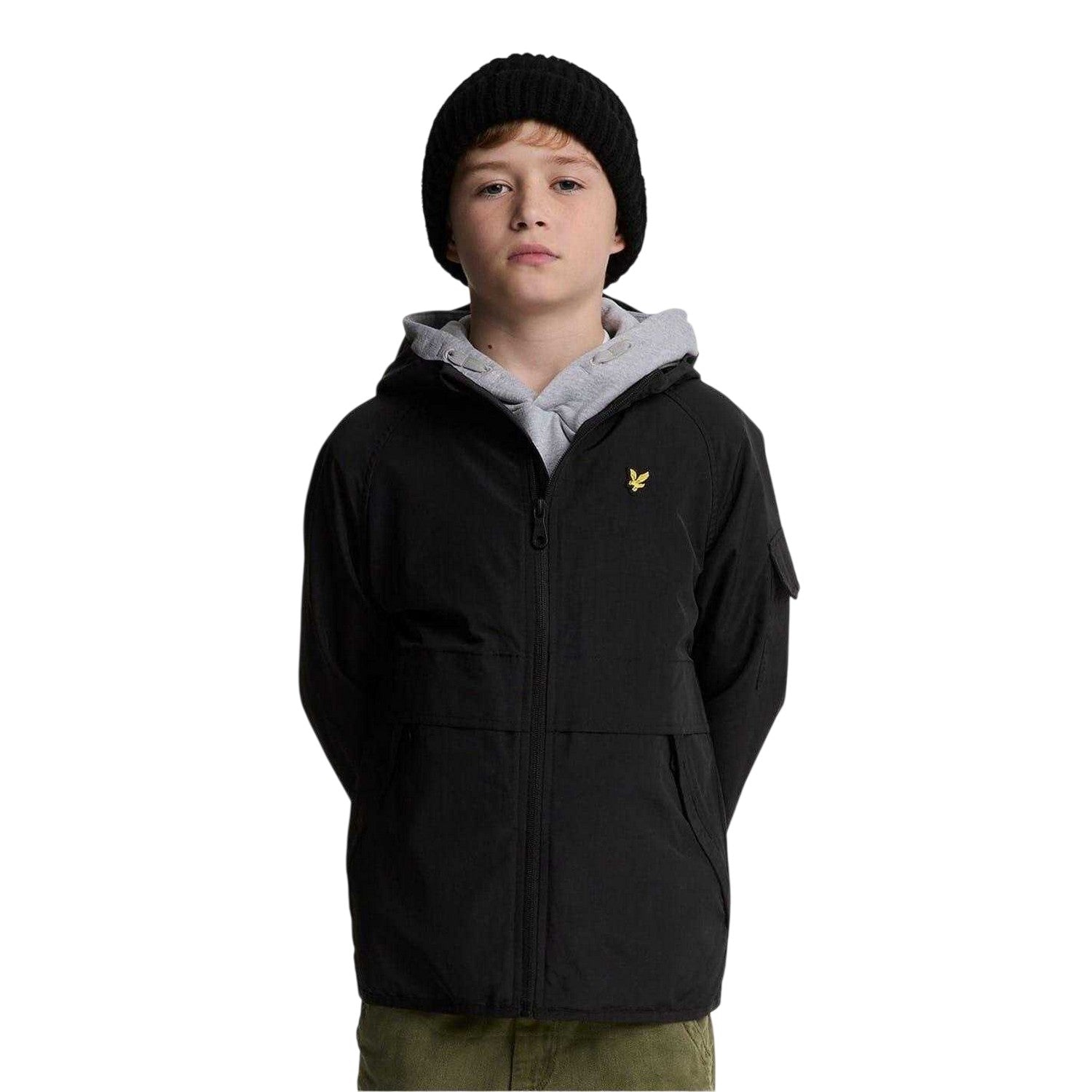Jet Black - Front - Lyle & Scott Boys Windbreaker