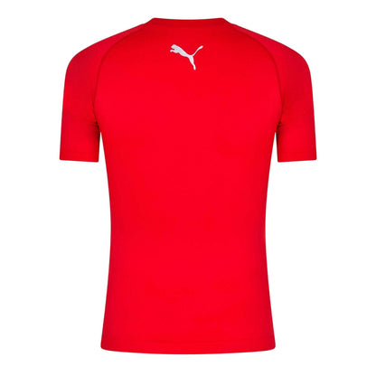 Red - Back - Puma Mens Performance Plain Round Neck Athletic T-Shirt