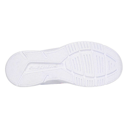 Light Pink - Side - Skechers Girls Microspec Logo Mesh Trainers