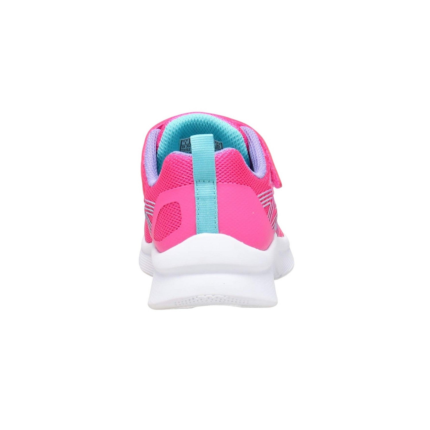 Hot Pink - Back - Skechers Girls Microspec Logo Mesh Trainers
