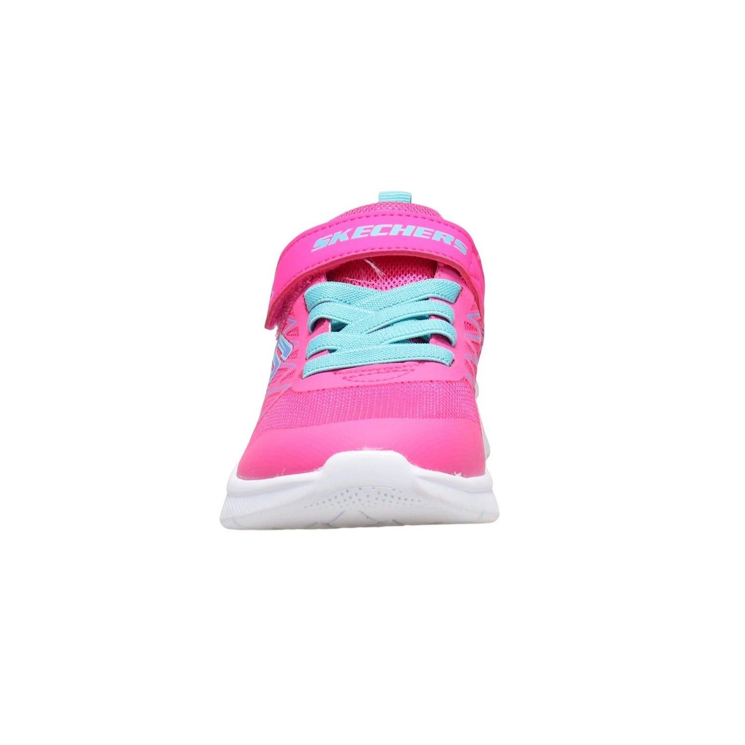Hot Pink - Lifestyle - Skechers Girls Microspec Logo Mesh Trainers