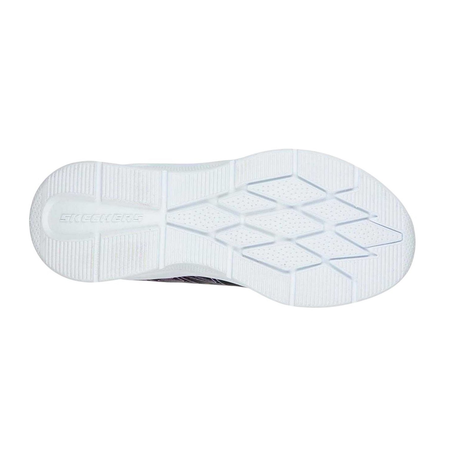 Black-Pink - Side - Skechers Girls Microspec Logo Mesh Trainers